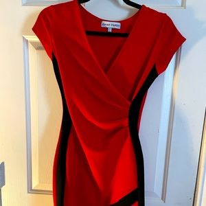 Red and Black sexy dress